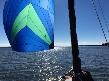Light winds on Penobscot Bay Maine